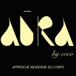 logo jauneetnoir aurabycoco